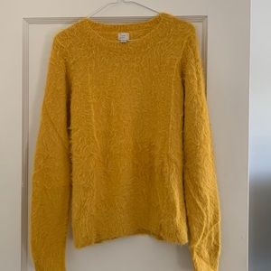 Gold fuzzy sweater
